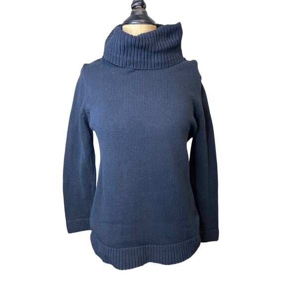 KIKIT Sweater - Gray Long Sleeve Turtleneck in 100% Cotton,‎ Size S - Picture 1 of 4